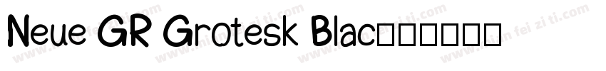 Neue GR Grotesk Blac字体转换